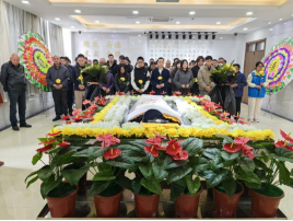 我校遗体捐献接受站为伍传尼同志举行遗体告别仪式(图1)