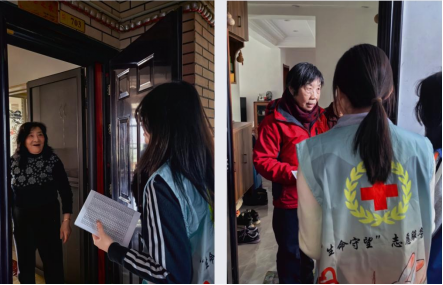 健康敲门，温情常伴——“”生命守望”志愿服务队走进儒林西苑(图1)